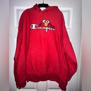 Limited edition Sesame Street Elmo champion hoodie size XL